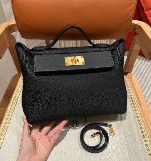 에르메스 2424백 (뉴켈리) 29size (컬러 누아)