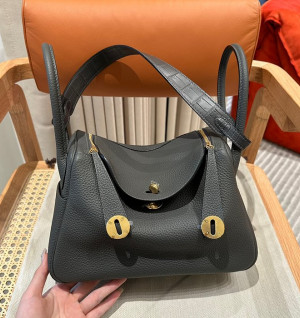 에르메스 린디26 금장 / 은장 (올수공) (컬러 그라파이트)