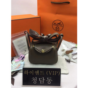 에르메스 미니 린디 올수공 (컬러 에토프/금장)