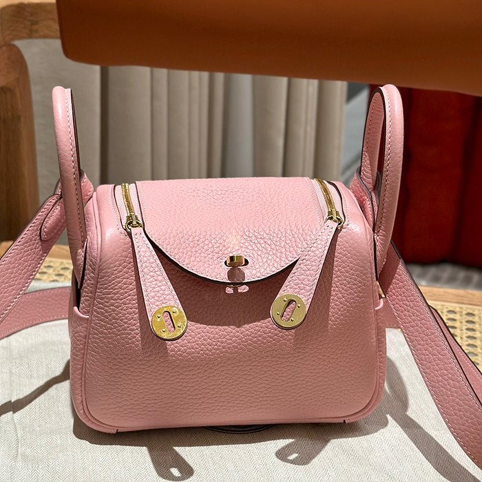 에르메스 미니 린디 올수공 (컬러 로즈사쿠라)