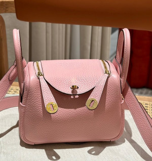 에르메스 미니 린디 올수공 (컬러 로즈사쿠라)