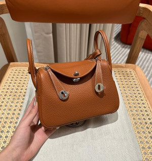 에르메스 미니 린디 올수공 (컬러 골드)