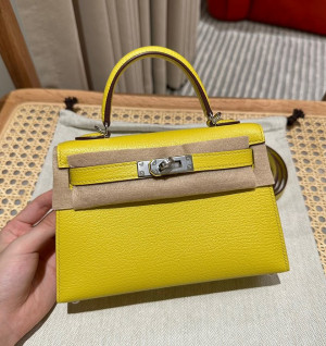 에르메스 미니 켈리2 올수공 (가죽 쉐브레)