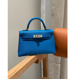에르메스 미니 켈리2 올수공 (가죽 쉐브레)
