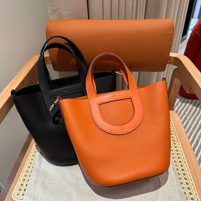 에르메스 인더루프18 토트백 (컬러 블랙, 오렌지)