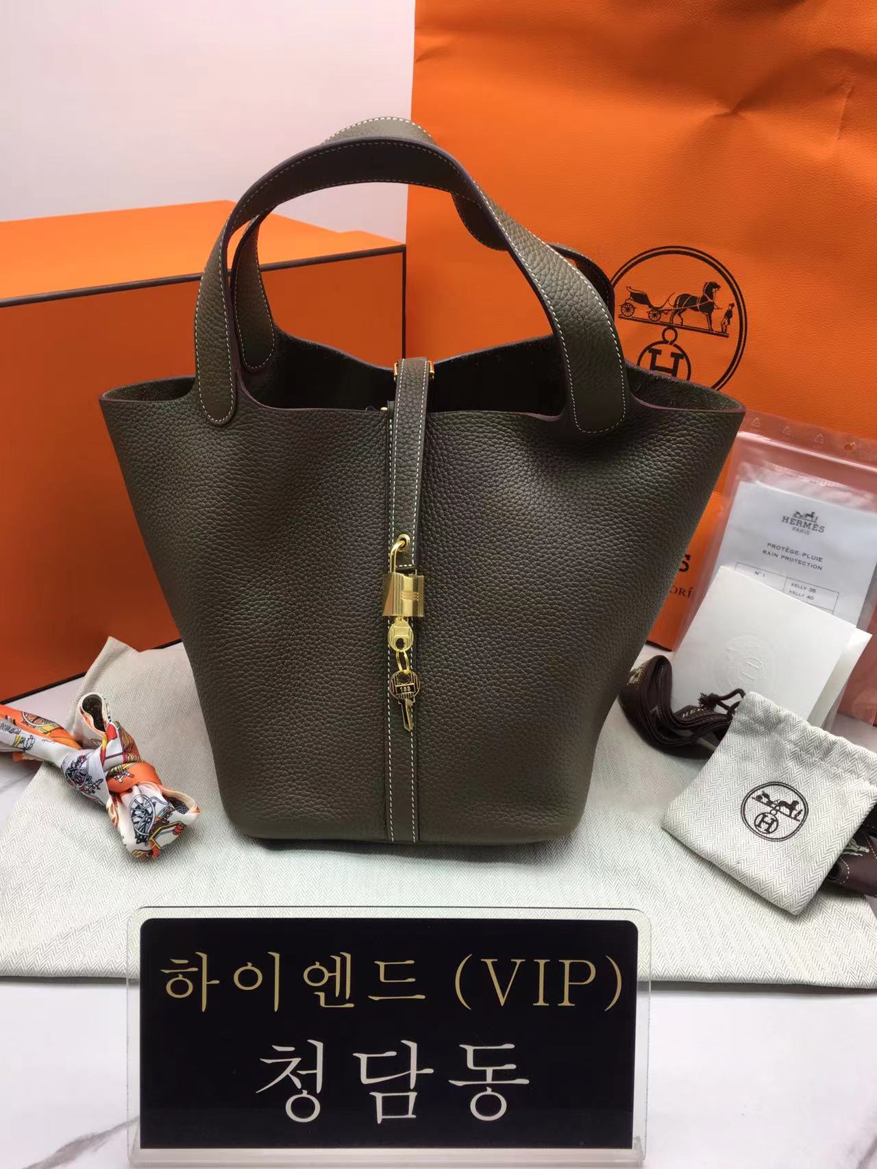 에르메스 피코탄22 백 (에토프) (금장/은장)