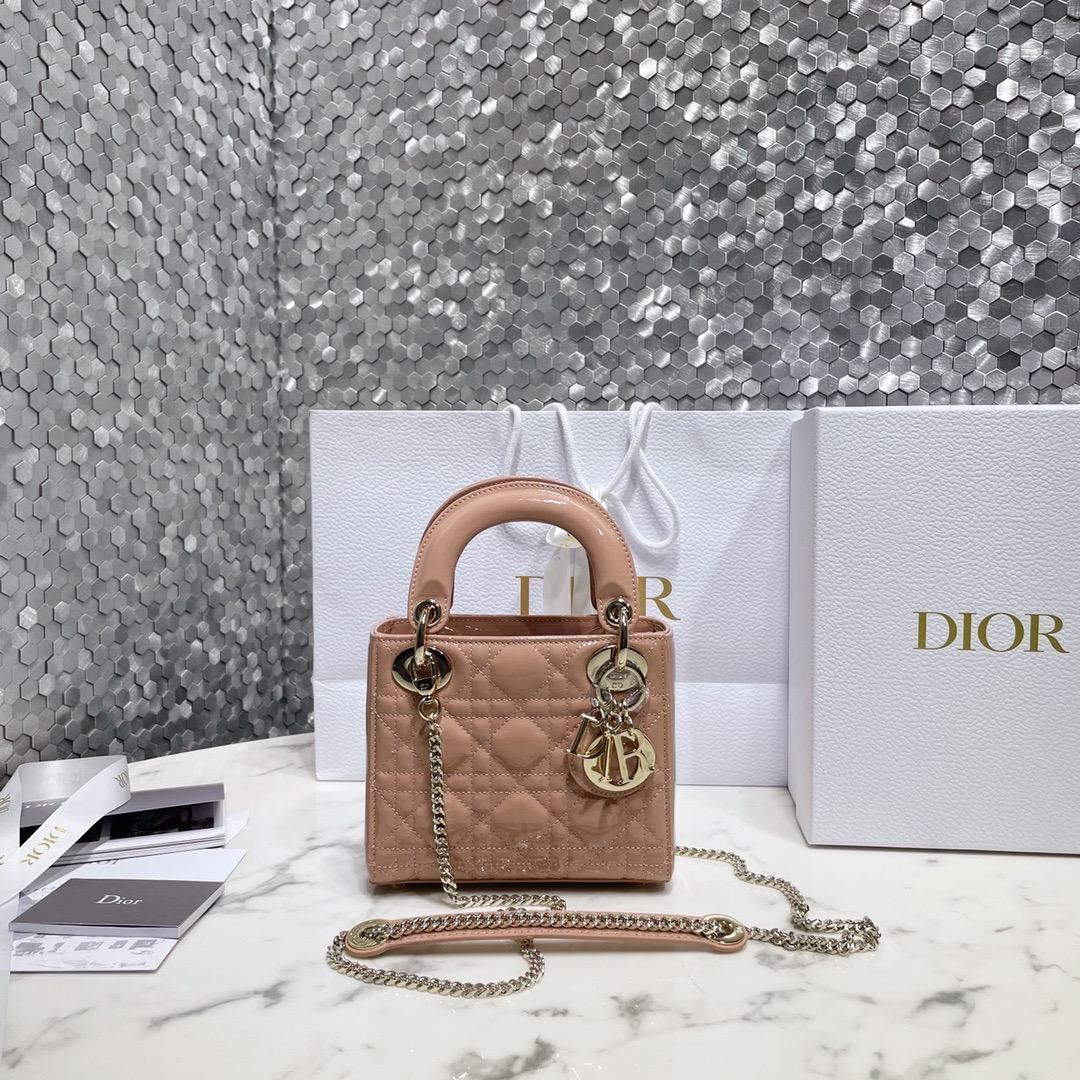 디올 레이디백 17cm 페이던트