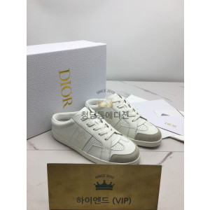 디올 스타 스니커즈 뮬 블로퍼 카프스킨 스웨이드 화이트