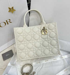 디올 까나쥬 퀼팅 북토트백 미디움 (숄더 스트랩 ver.) 