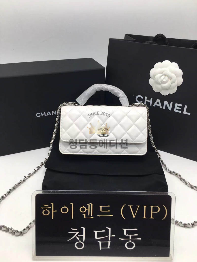 샤넬 23K 탑 핸들 WOC (2 line)