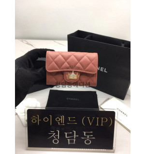 샤넬 클래식 캐비어스킨 카드지갑