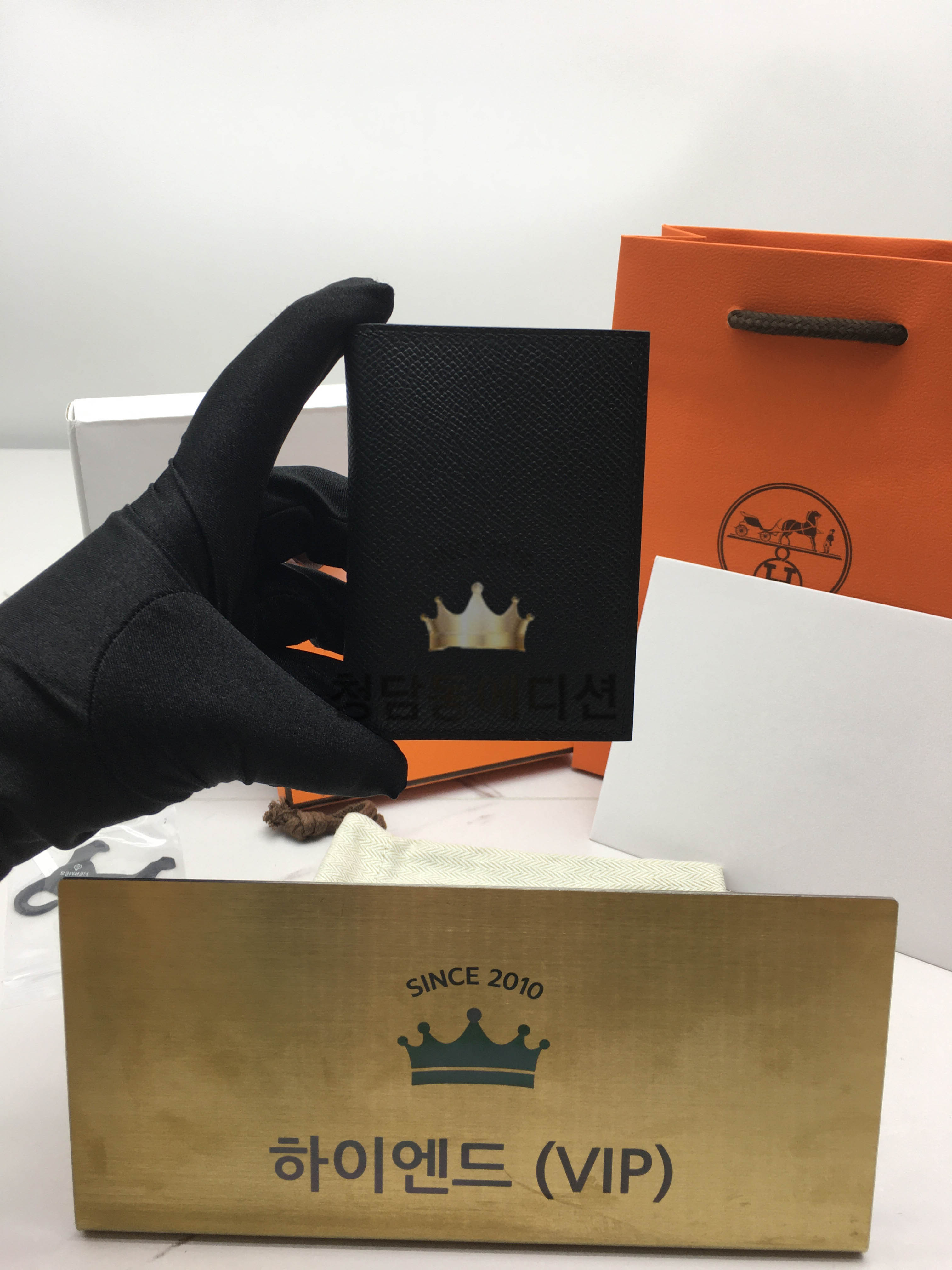 에르메스 MC2 유클리드 남성 카드지갑 앱송 블랙 (올수공)