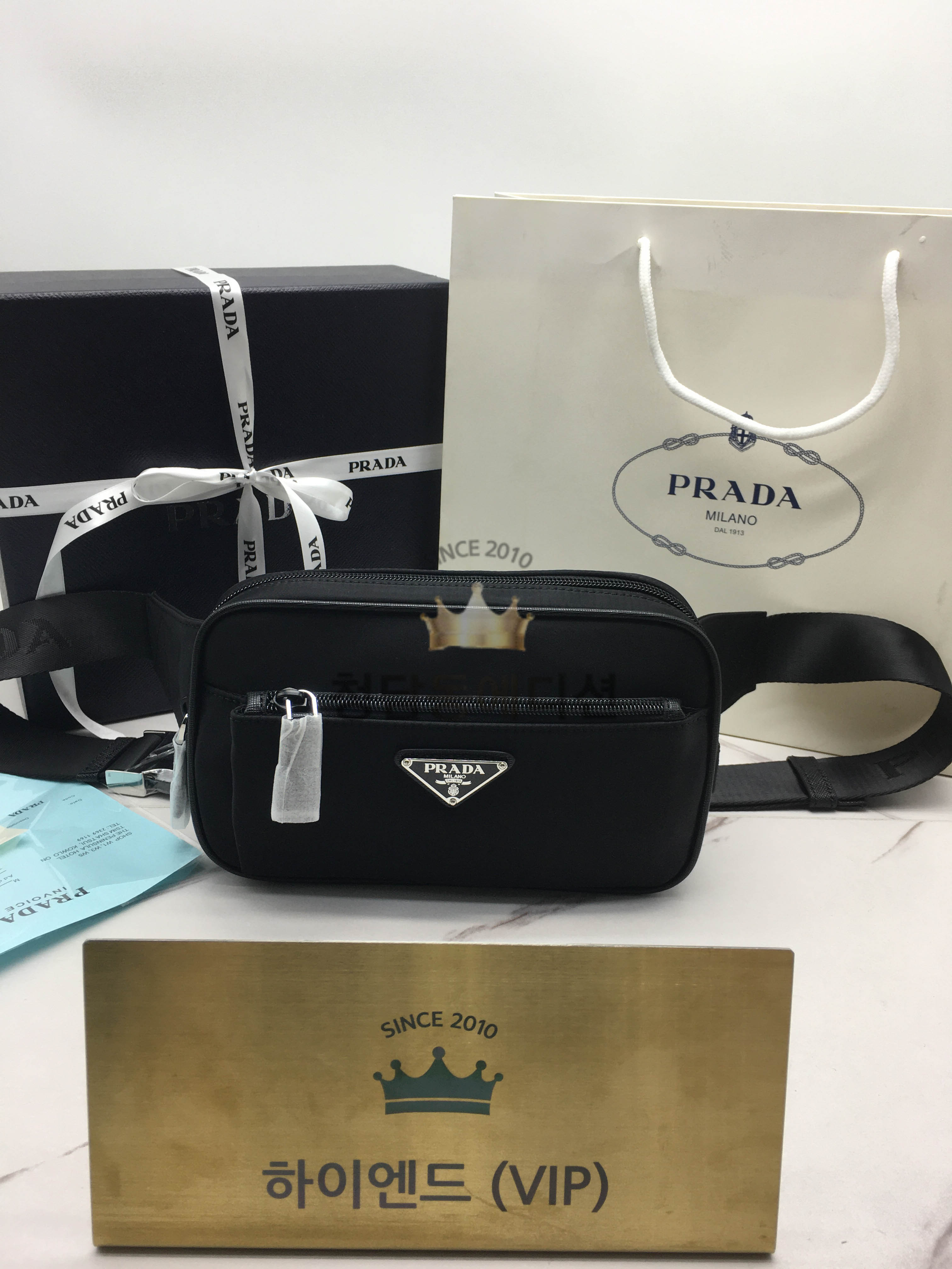 24SS 프라다 백팩 2VL977WOO2DMG Black