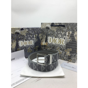디올 다이아몬드 패턴 벨트 3.5cm