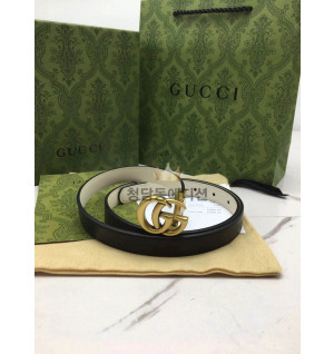 구찌 마몬트 GG 레더 벨트 2cm