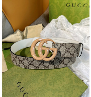 구찌 마몬트 GG 레더 벨트 4cm