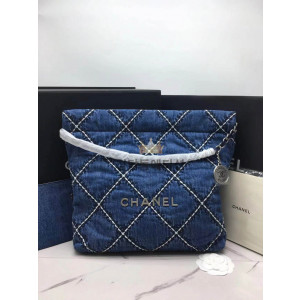 샤넬 22백 데님 스티칭 스몰