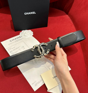 샤넬 cc 로고 레더 벨트 4cm (upgrade ver.)