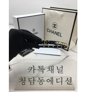 샤넬 cc 로고 체인 레더 벨트 1.5cm (upgrade ver.)
