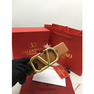 발렌티노 로고 가라바니 레더 벨트 (여성용)