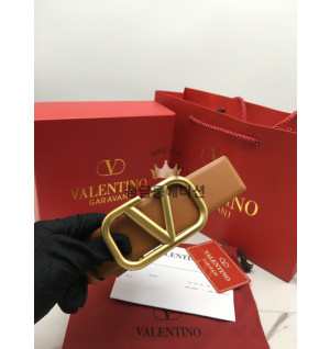 발렌티노 로고 가라바니 레더 벨트 (여성용)