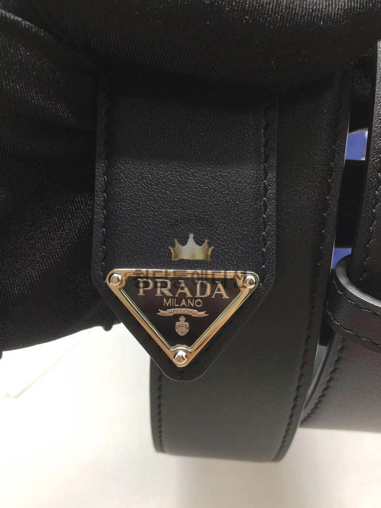 프라다 레더 벨트 3.5cm 은장 (upgrade ver.)