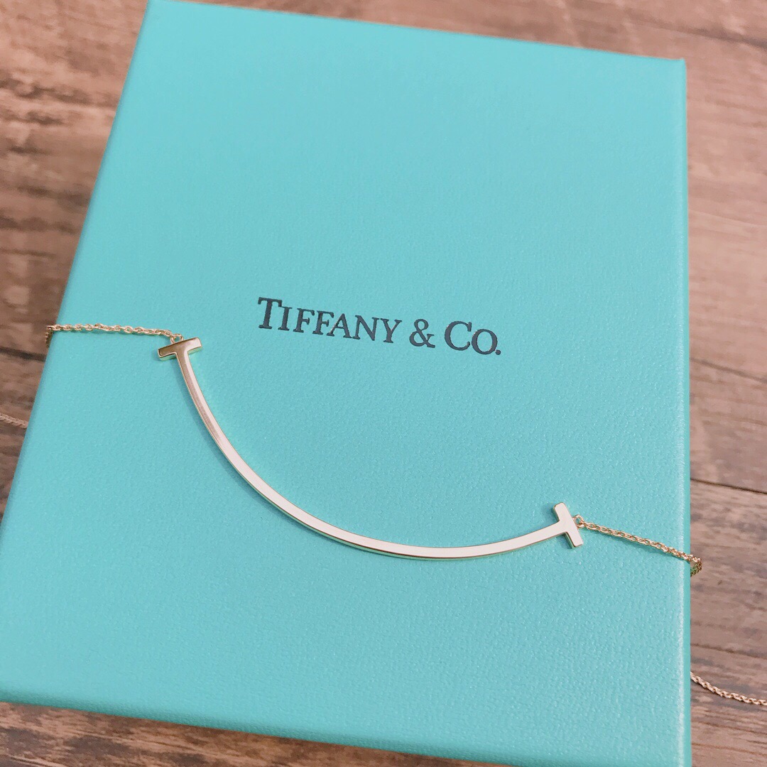 티파니 스마일 목걸이 (6CM) (V-gold소재) (3COLOR)