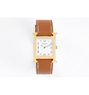 에르메스 H아워 워치 여성 시계 (금장)