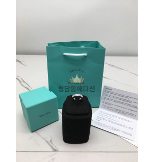 티파니앤코 T 와이어 와이드링 (컬러 화이트골드, 로즈골드)