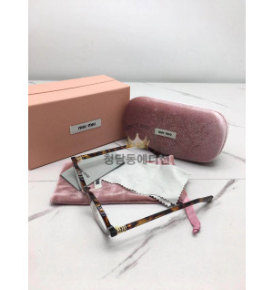 미우미우 리가드 안경 (컬러 블랙, 호피)