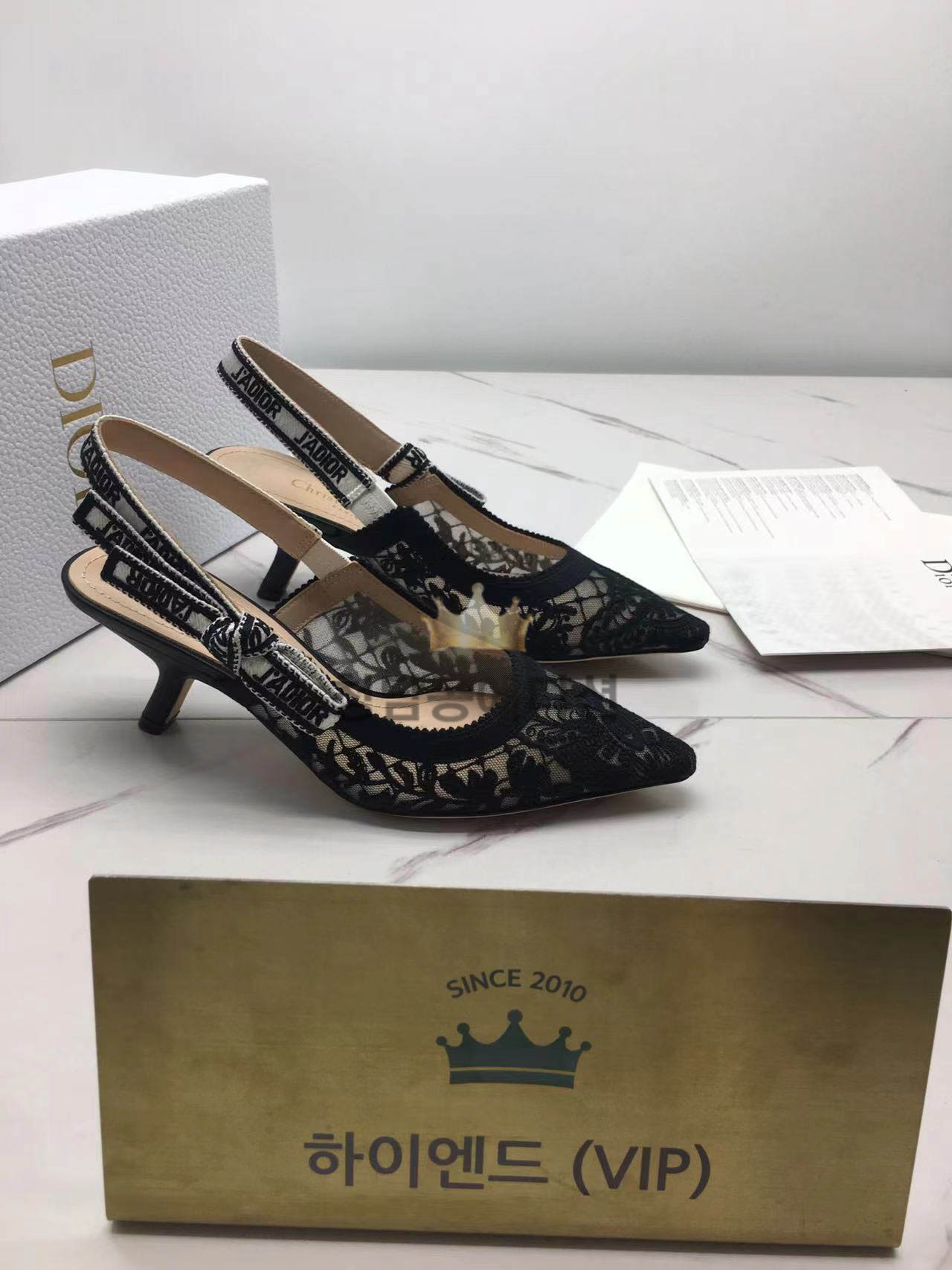 디올 쟈디올 슬링백 (굽 6.5cm)