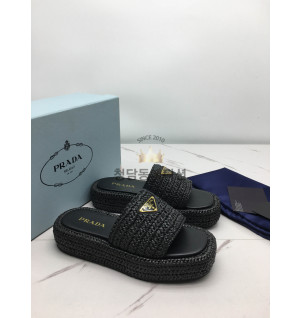 프라다 플랫폼 슬리퍼