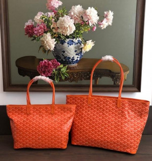 고야드 아르투아 지퍼달린 쇼퍼백 PM / MM (컬러 오렌지)