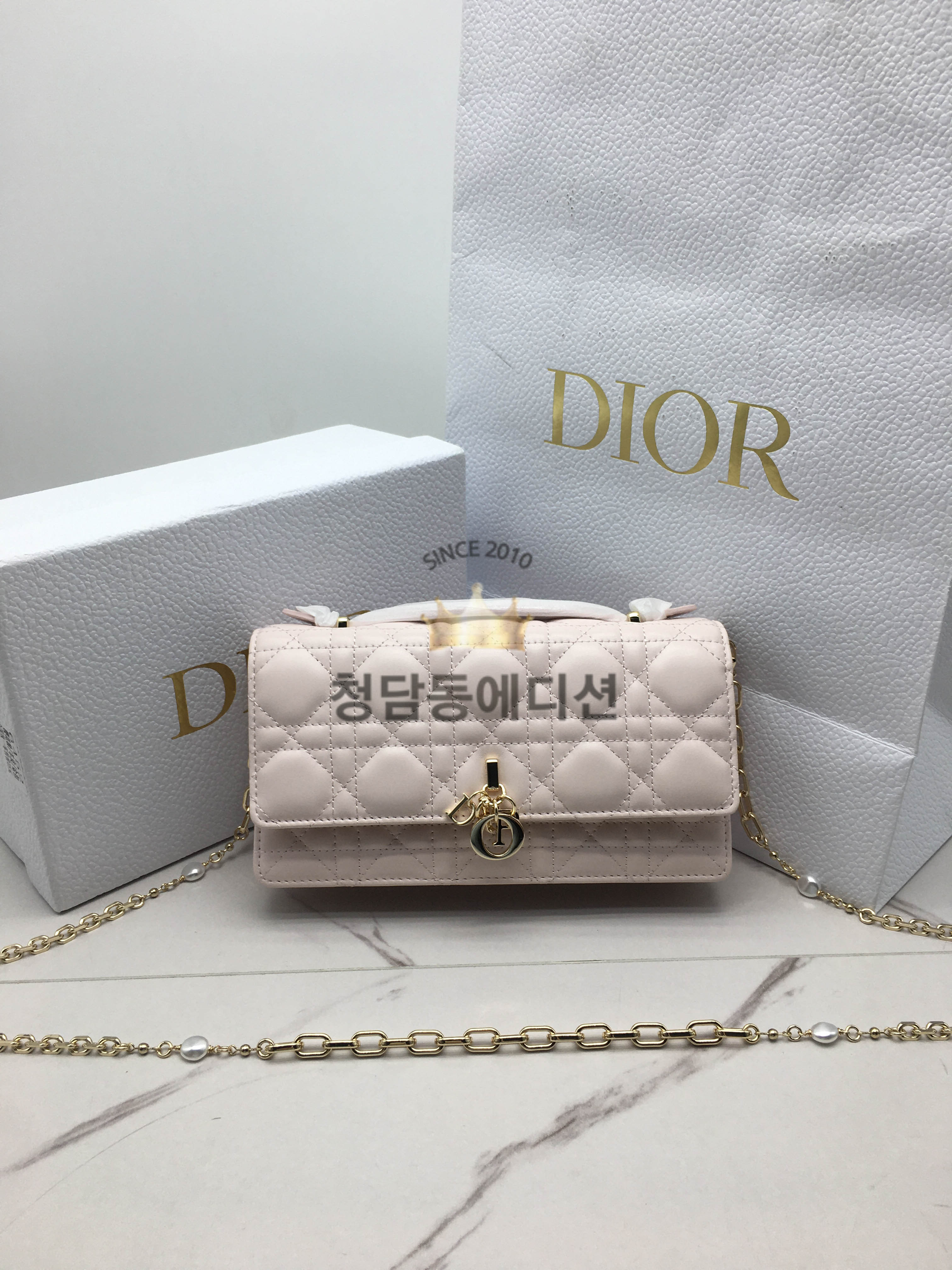 디올 레이디 탑 핸들 클러치