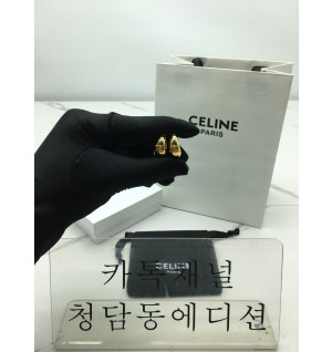 셀린느 트리옹프 볼드 후프 귀걸이