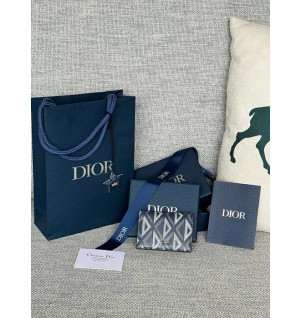 디올 HIT THE ROAD 비지니스 카드지갑 (컬러 네이비)