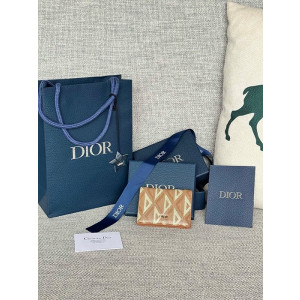 디올 HIT THE ROAD 비지니스 카드지갑 (컬러 브라운)