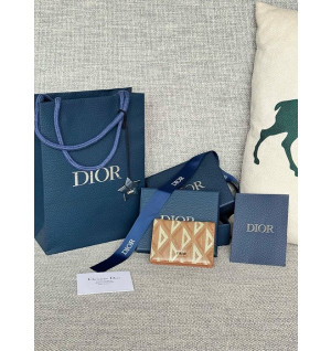 디올 HIT THE ROAD 비지니스 카드지갑 (컬러 브라운)