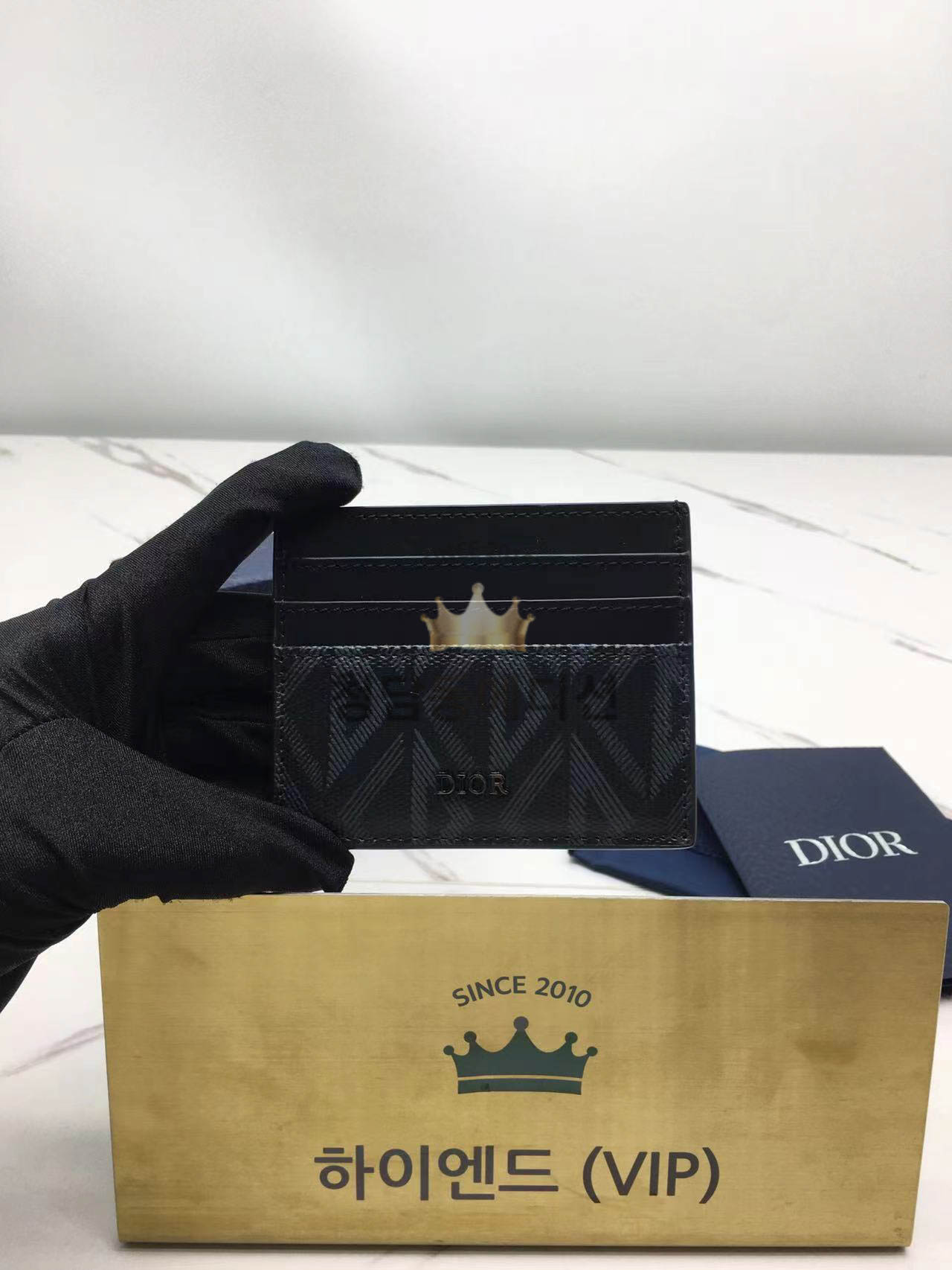 디올 HIT THE ROAD 카드 홀더 (컬러 블랙)