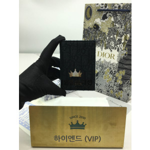 디올 버티컬 2단 카드지갑 (컬러 블랙)