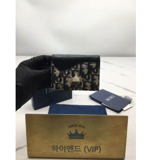 디올 새들 비지니스 카드지갑 (컬러 그레이(네이비로고))