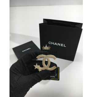 샤넬 cc 스타 다이아 브로치