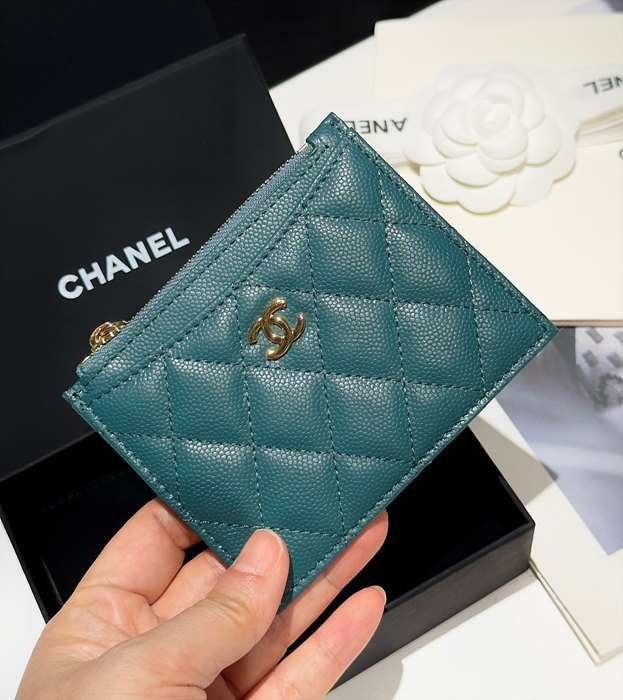 샤넬 클래식 캐비어 지퍼 카드홀더 (7COLOR)