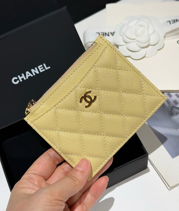 샤넬 클래식 캐비어 지퍼 카드홀더 (7COLOR)