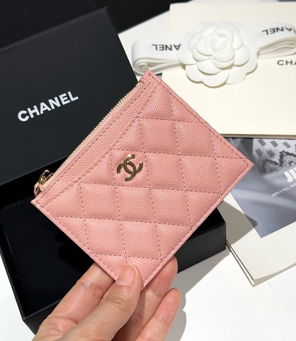 샤넬 클래식 캐비어 지퍼 카드홀더 (7COLOR)