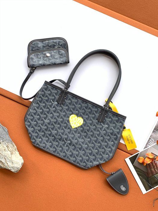 고야드 마카쥬 미니 앙주 (씰링 클립 포함) (컬러 그레이(옐로우하트))