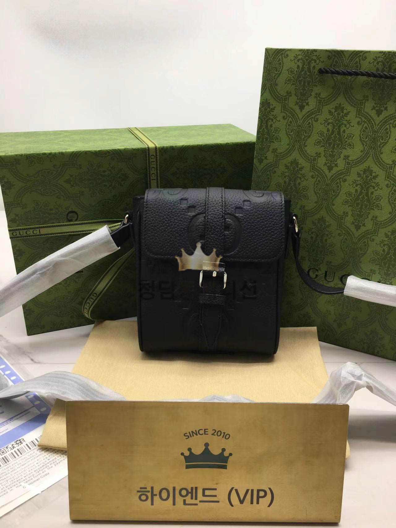 구찌 점보 GG 스몰 메신저백 760235