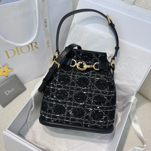 디올 CD C'EST 백 블랙 까나쥬 트위드 정품급