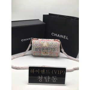 샤넬 24C 클래식백 트위드 뉴미니 20cm
