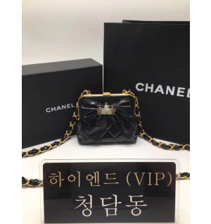 샤넬 체인 달린 리본 미니백 AP4028 블랙(블랙리본)